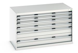 Bott Workshop Storage Drawer Units1300mmW x 750mmD Bott Cubio 6 Drawer Cabinet 1300Wx750Dx800mmH